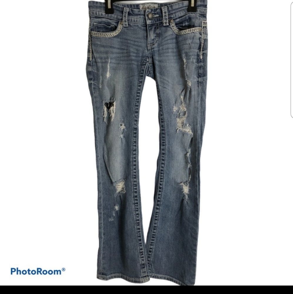 Daytrip Leo Distressed Bootcut Jean's 26R